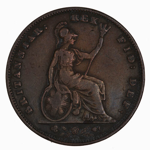 Coin - Farthing, William IV, Great Britain, 1835 (Reverse)