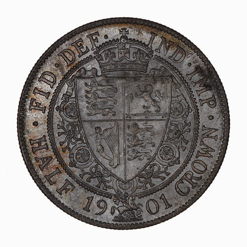Coin - Halfcrown, Queen Victoria, Great Britain, 1901 (Reverse)