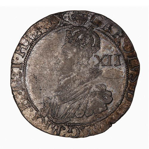 Coin - 1 Shilling, Charles I, Great Britain, 1631-1632 (Obverse)