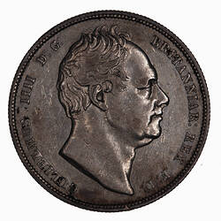 Coin - Halfcrown, William IV,  Great Britain, 1834 (Obverse)