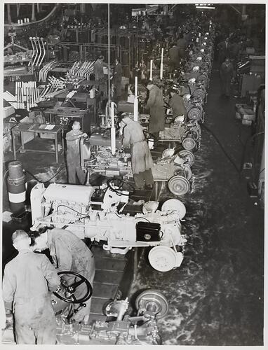 Photograph - Massey Ferguson, Workers on Production Line, Banner Lane, Coventry, England, 28 Mar 1961