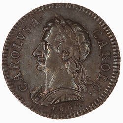 Pattern Coin - Farthing, Charles II, Great Britain, 1665