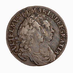Coin - Sixpence, Great Britain, 1693 (Obverse)