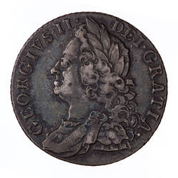 Coin - Shilling, George II, Great Britain, 1758 (Obverse)