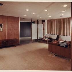 Photograph - Kodak Australasia Pty Ltd, Entrance to Board Room in Building 8, Head Office & Sales & Marketing at the Kodak Factory, Coburg, 1964