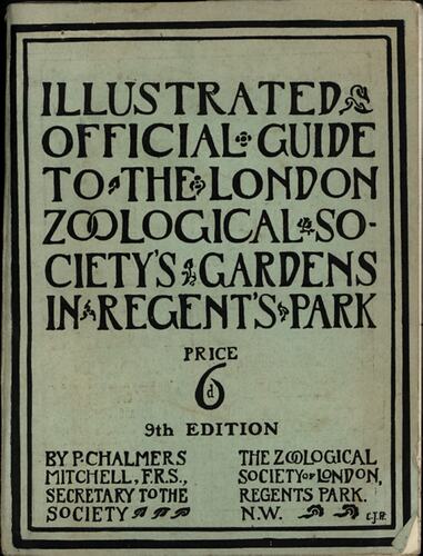 Book - 'Illustrated Official Guide to the London Zoological Society's Gardens in Regent's Park', 1911