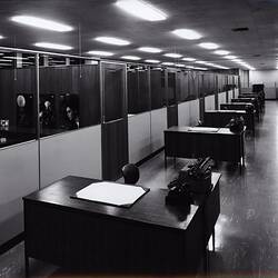Photograph - Kodak Australasia Pty Ltd, Secretarial Typing Area & Offices, Building 8, Head Office & Sales & Marketing, Kodak Factory, Coburg, 1964
