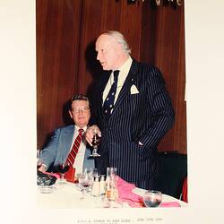 Photograph - EOCA Dinner for John Elden, Royal Exhibition Building, 19 June 1985