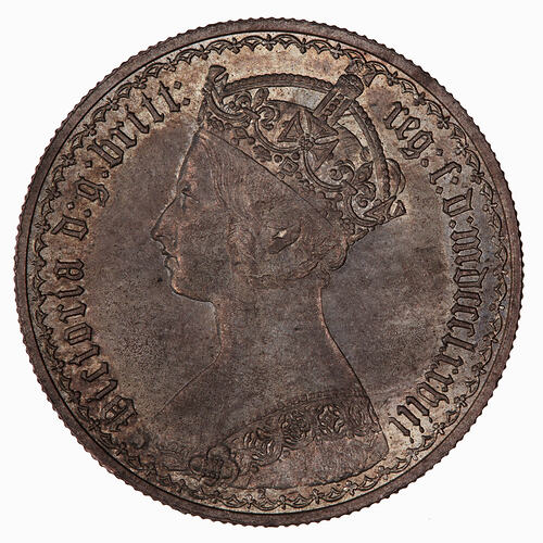 Coin - Florin, Queen Victoria, Great Britain, 1878 (Obverse)