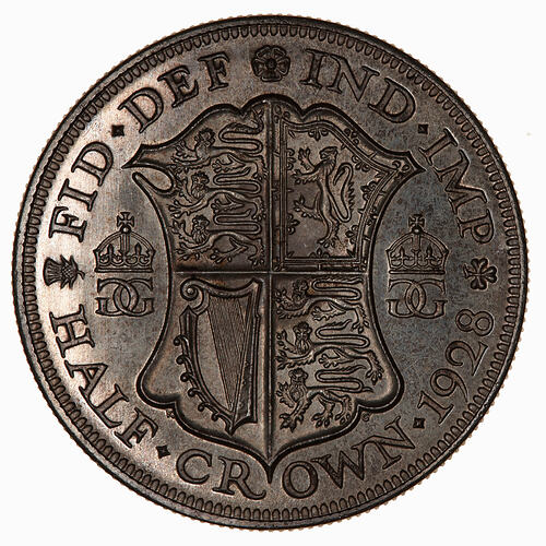Proof Coin - Halfcrown, George V, Great Britain, 1928 (Reverse)