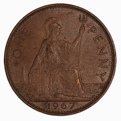 Coin - Penny, Elizabeth II, Great Britain, 1967 (Reverse)
