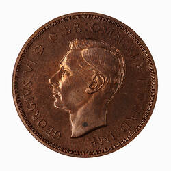 Proof Coin - Farthing, George VI, Great Britain, 1937 (Obverse)