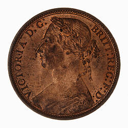 Coin - Penny, Queen Victoria, Great Britain, 1876
