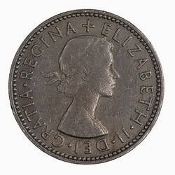 Coin - Shilling, Elizabeth II, Great Britain, 1962 (Obverse)
