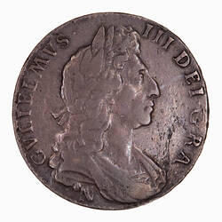 Coin - Halfcrown, William III, Great Britain, 1697 (Obverse)