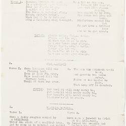 Leaflet - Christmas Carols & Christmas Songs, Orient Line, 1948