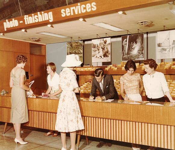 Kodak Australasia Pty Ltd, Kodak Photofinishing Service Counter, Melbourne, 1960-1965