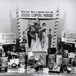 Photograph - Kodak Australasia Pty Ltd, Product Display, 'Give Fun! Give a Camera From the Kodak Camera Parade', circa 1963