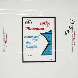 Sheet of Bags - Mocopan, Italian Style Tipo Famiglia Coffee, circa 1972