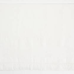 Sheet - Monogrammed, Embroidered White Cotton, circa 1940s