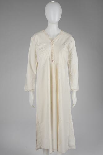 Nightgown - White Cotton, 1908
