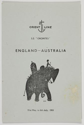 Leaflet - 'Colombo', Orient Line