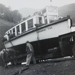 Photograph - The 'Currawong Star', Eildon Weir, Eildon, Victoria, circa 1930s