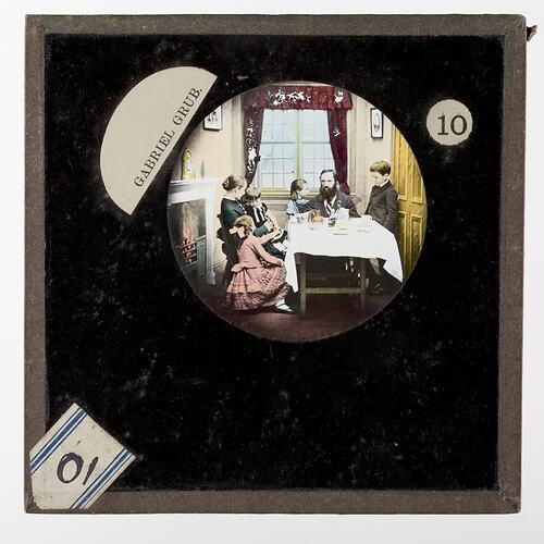 Lantern Slide - Bamforth & Co., Gabriel Grub, late 19th Century