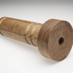 Lamp Base - Adolph Bruhn & Son, Wooden, Turned, circa 1970-1990