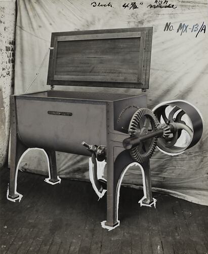 Photograph - Schumacher Mill Furnishing Works, Mixing Machine, Port Melbourne, Victoria, circa 1940s