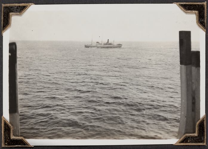 Animal Boat Passing Orion, Palmer Family Migrant Voyage, Arabian Sea, circa 11 Mar 1947
