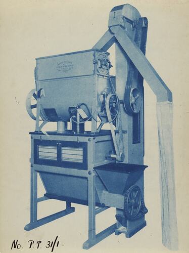 Photograph - Schumacher Mill Furnishing Works, Mixing and Sifting Machine, Port Melbourne, Victoria, 1931