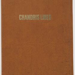 Ticket Holder - Chandris Lines, Issued to Ager Family, 1972