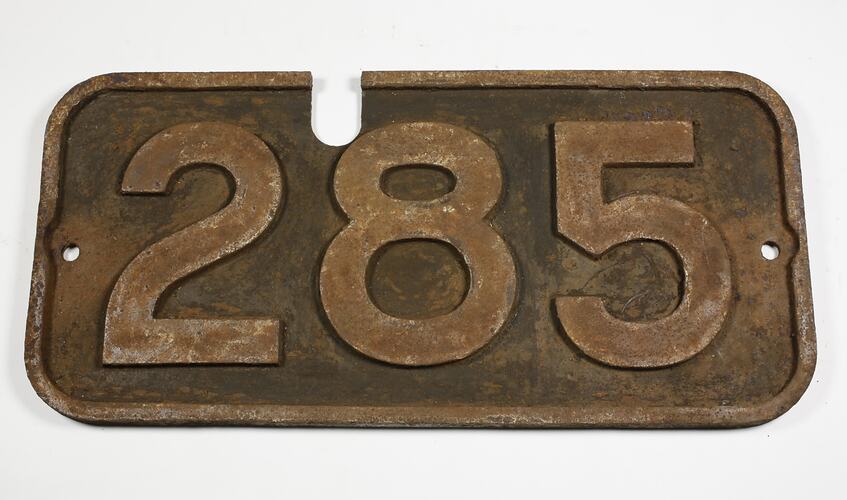 Locomotive Number Plate - '285'