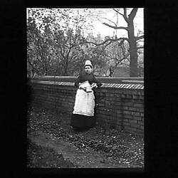 Glass Negative - Mrs Beckett's Servant, London, England, 1891