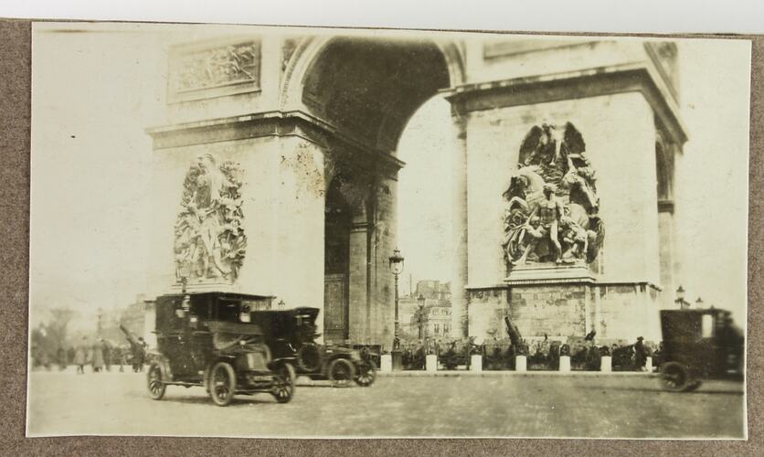 Photograph - Arc de Triomphe, France, Driver Cyril Rose, World War I, 1916-1919