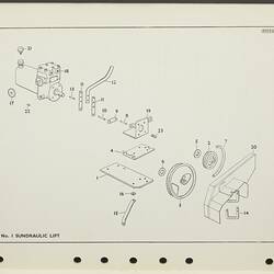 Parts List - H.V. McKay Massey Harris, 'Hydraulic Equipment', 1956