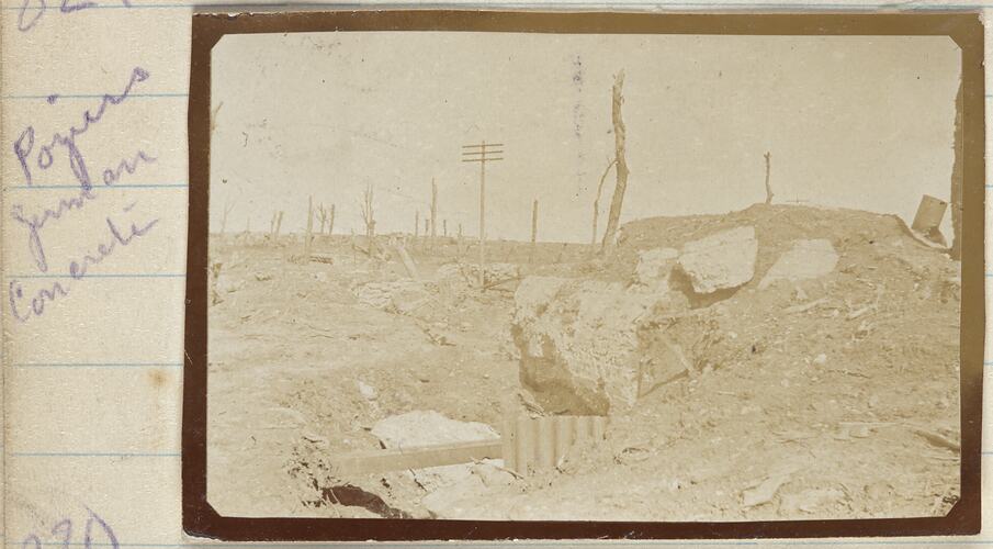 German Concrete, Pozieres, France, Sergeant John Lord, World War I, 1917