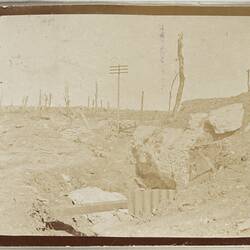 Photograph - German Concrete, Pozieres, France, Sergeant John Lord, World War I, 1917