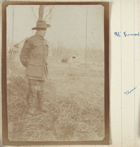 Soldier Thomas at Kemmel, Flanders, Belgium, Sergeant John Lord, World War I, 1917