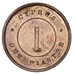 Proof Coin - 1 Piastre, Cyprus, 1879