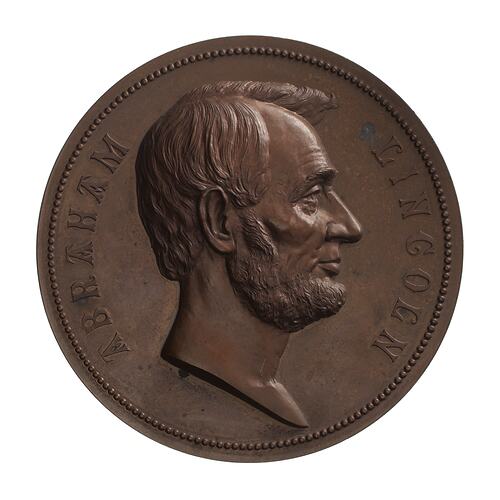 Medal - Abraham Lincoln, United States of America, 1865