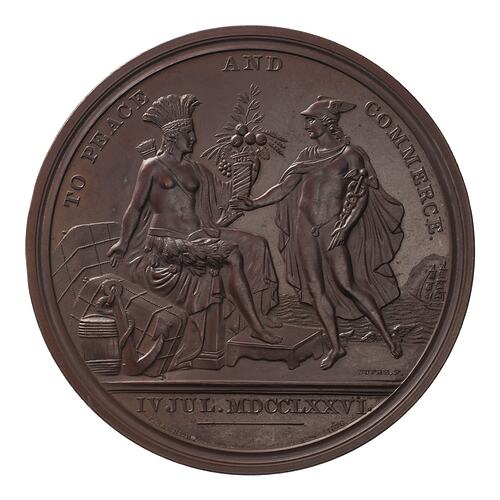 Medal - Diplomatic Medal to Peace & Commerce, United States of America, 1876