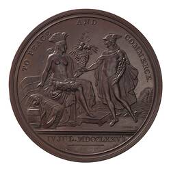 Medal - Diplomatic Medal to Peace & Commerce, United States of America, 1876