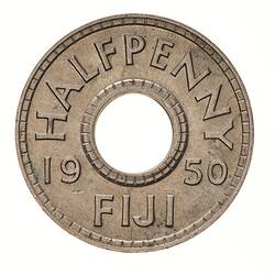 Coin - 1/2 Penny, Fiji, 1950