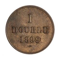 Coin - 1 Double, Guernsey, Channel Islands, 1899