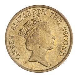 Coin - 10 Cents, Hong Kong, 1990