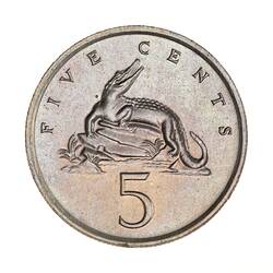 Coin - 5 Cents, Jamaica, 1975