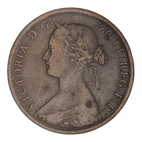 Coin - 1 Cent, Nova Scotia, Canada, 1861