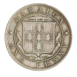 Coin - 1 Penny, Jamaica, 1891